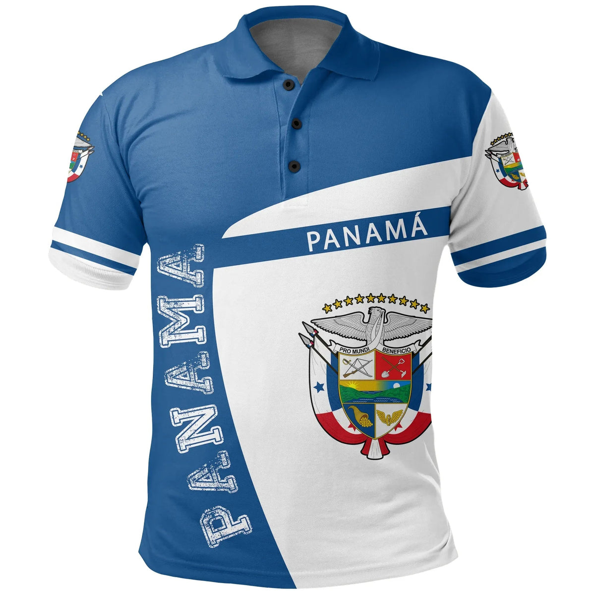 Panama Polo Shirt Premium Style Blue RLT13 - Wonder Print Shop