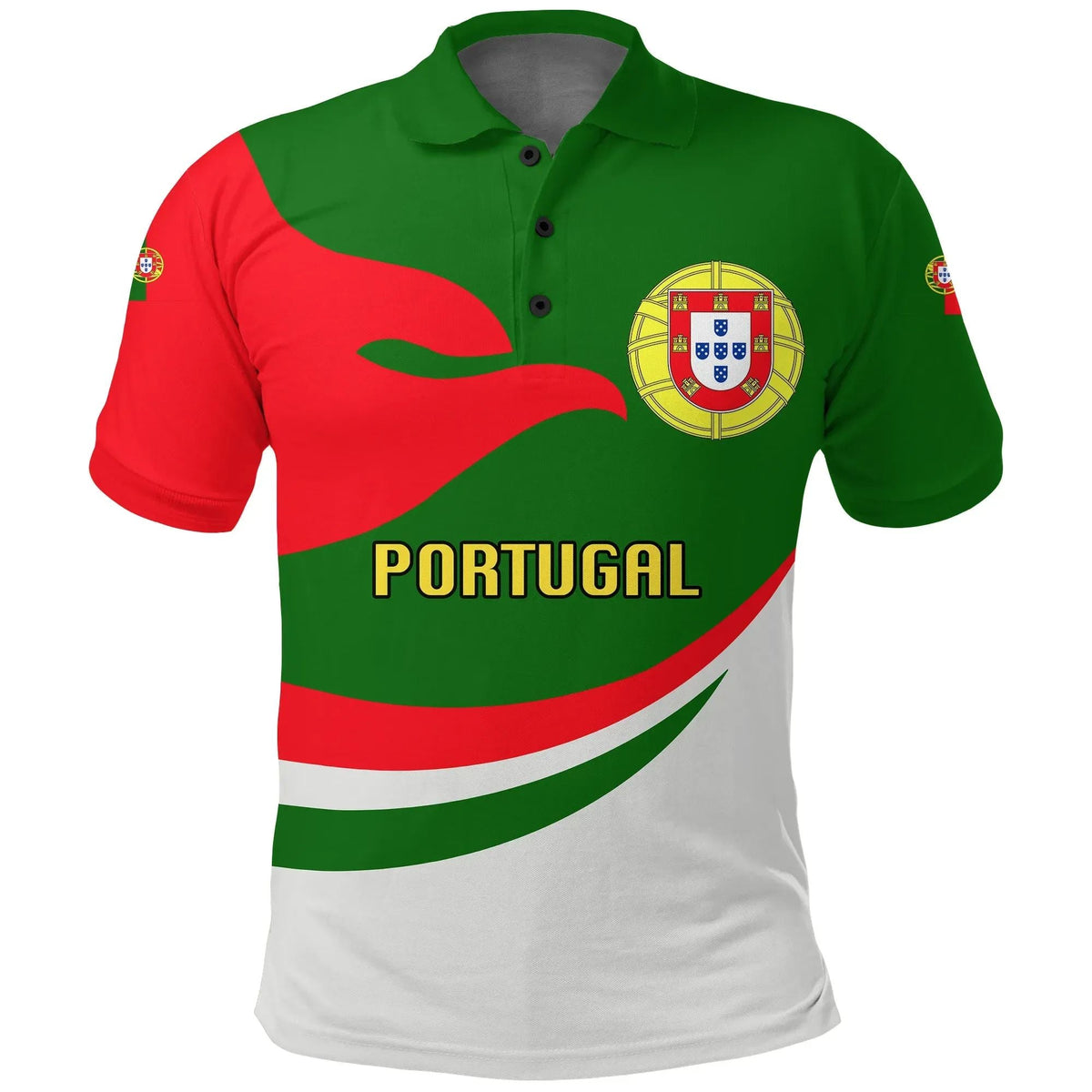 Portugal Polo Shirt Proud Version RLT7 - Wonder Print Shop