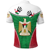 Palestine Independence Polo Shirt Circle Stripes Flag Proud Version RLT13 - Wonder Print Shop