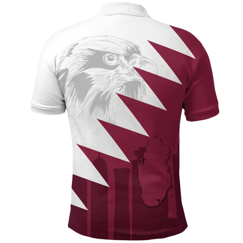 Qatar Polo Shirt Falcon RLT12 - Wonder Print Shop