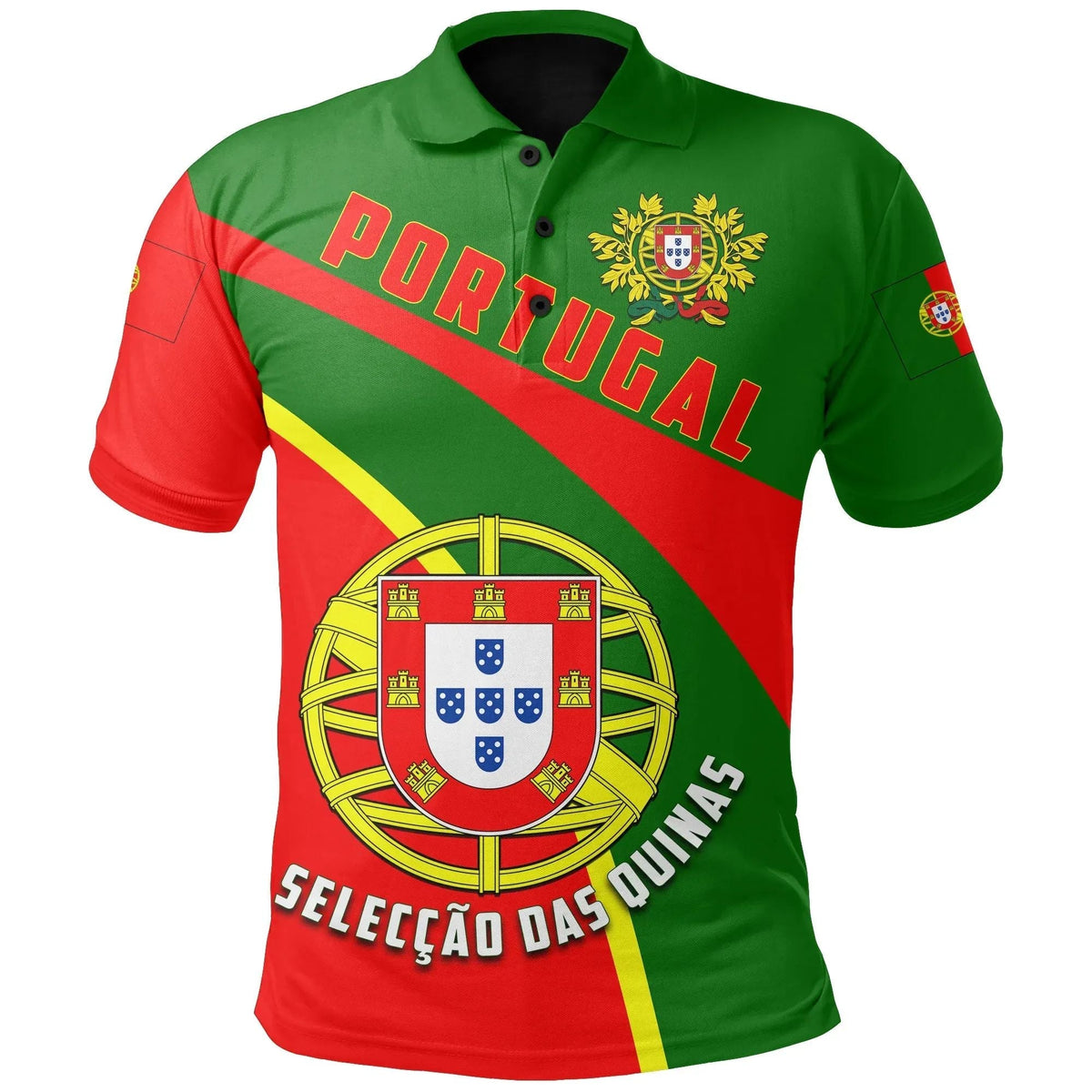 Portugal All Over Print Polo Shirt A Seleo Football Style RLT7 - Wonder Print Shop