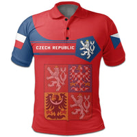 Czech Republic Coat Ofrms Polo Shirt Simple Style RLT13 - Wonder Print Shop