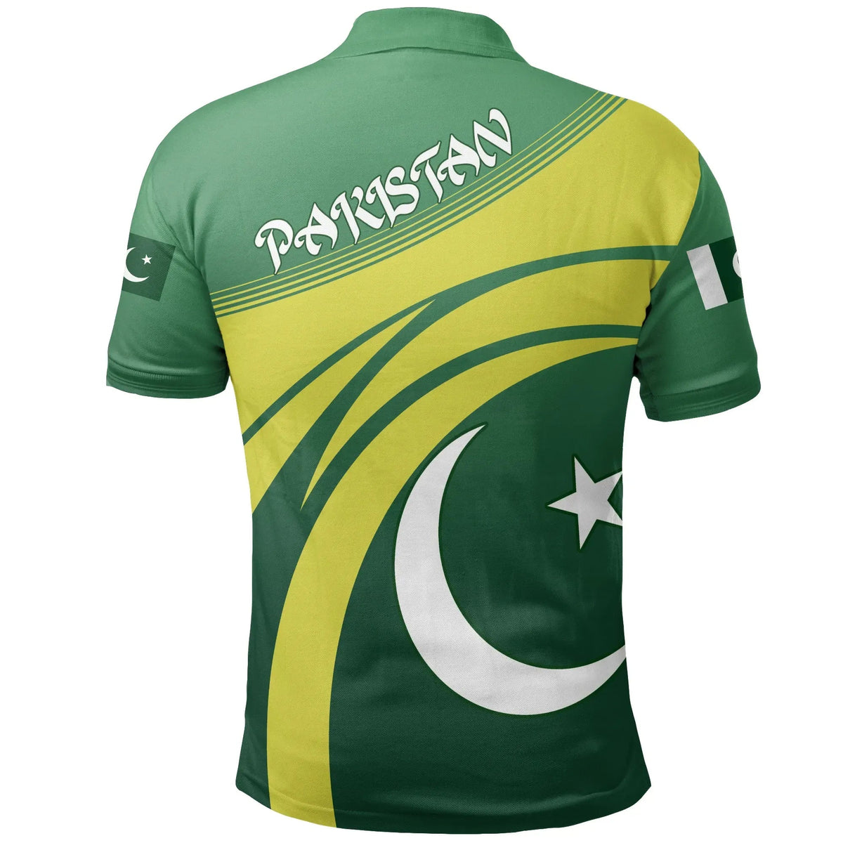 Pakistan Star Cricket Polo Shirt RLT13 - Wonder Print Shop