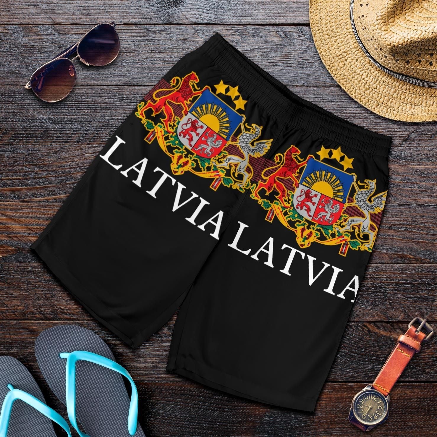 latvia-united-all-over-print-mens-shorts