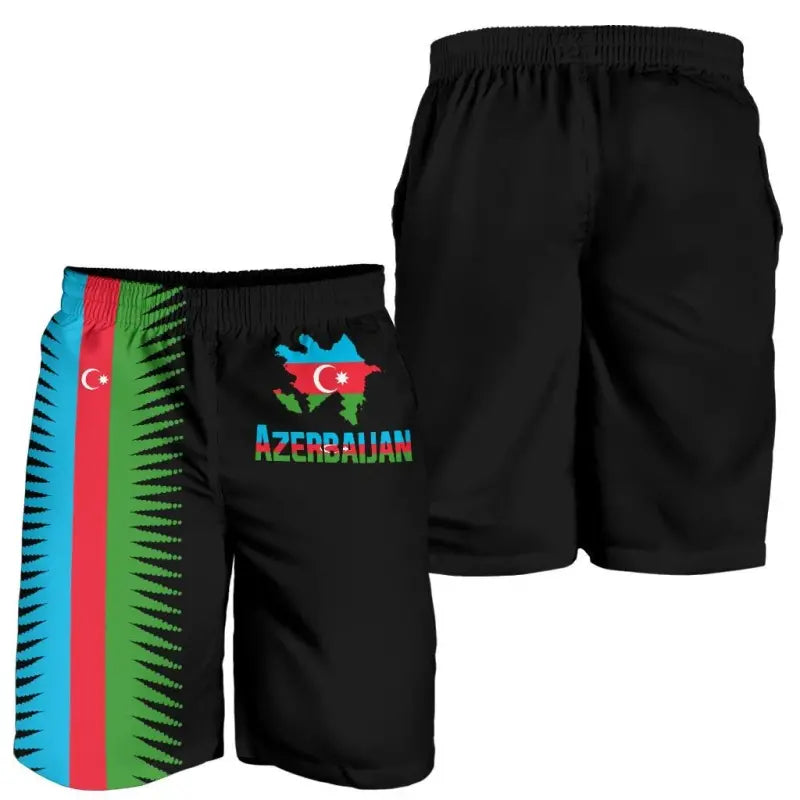 azerbaijan-mens-shorts-united-flag-black