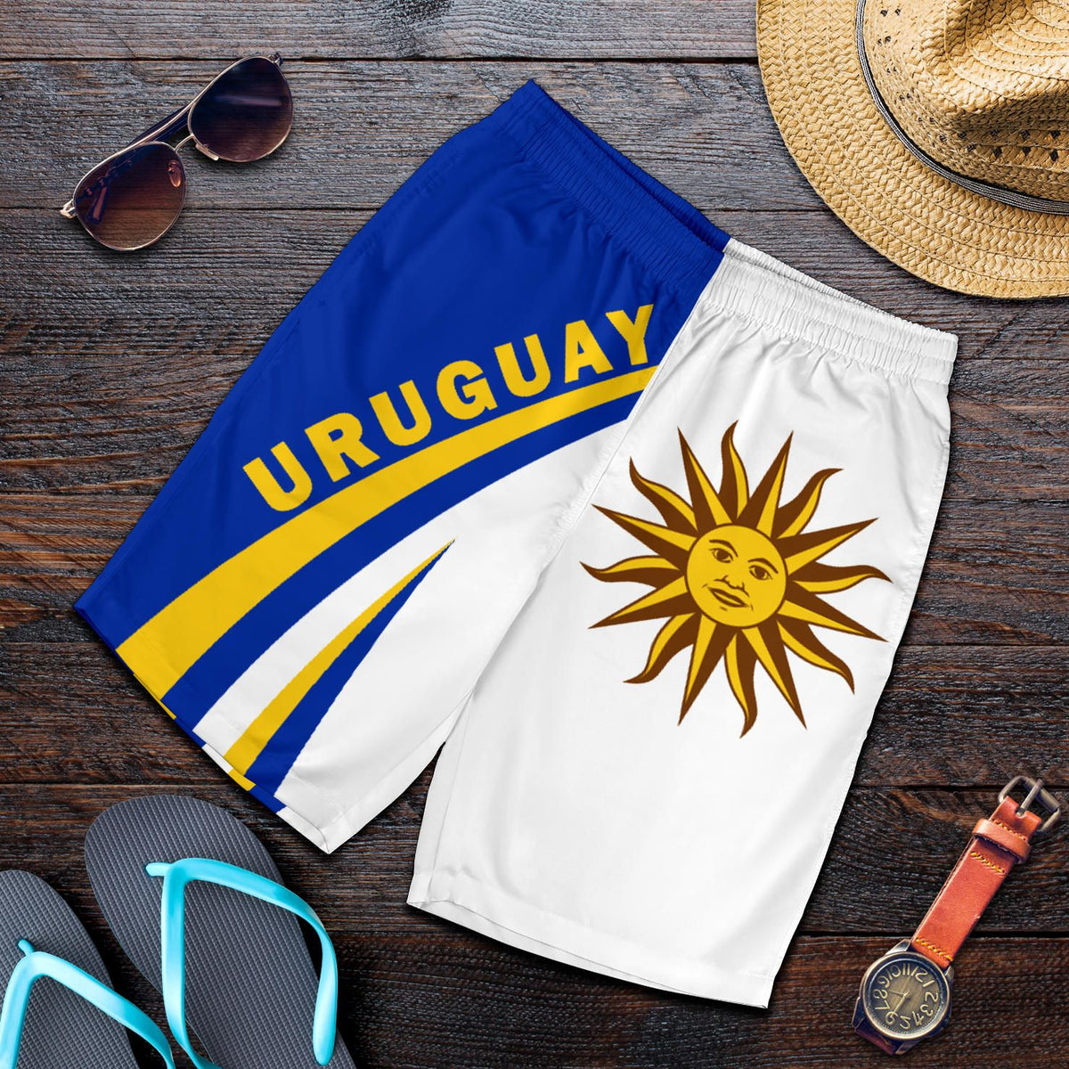 uruguay-coat-of-arms-up-style-mens-shorts