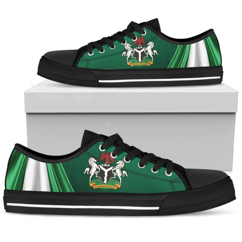 nigeria-low-top-shoes-nigerian-waving-flag-with-coat-of-arms
