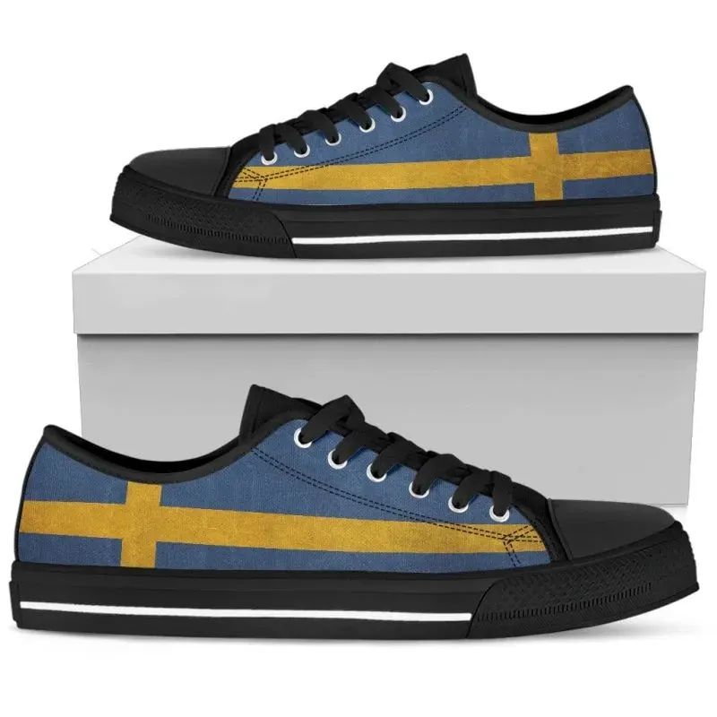 sweden-grunge-flag-low-top-shoes