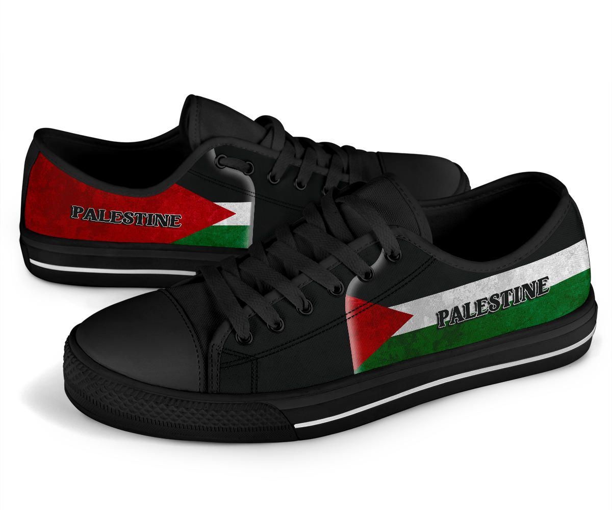 palestine-flag-low-top-shoes-coat-of-arms