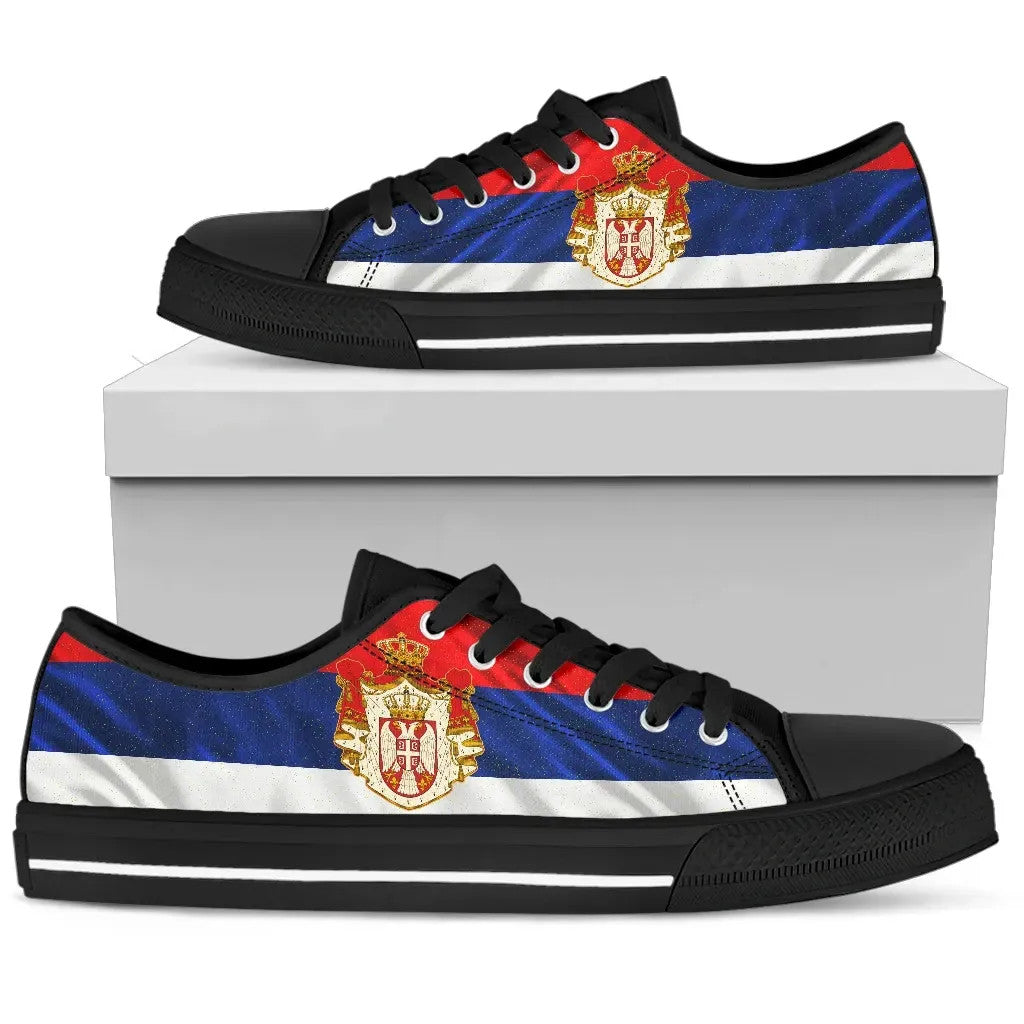 serbia-waving-flag-low-top-shoes