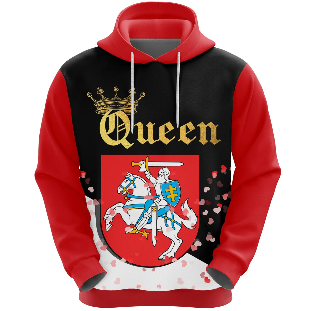 Lithuania Queen (Valentine Hoodie) RLT6 - Wonder Print Shop