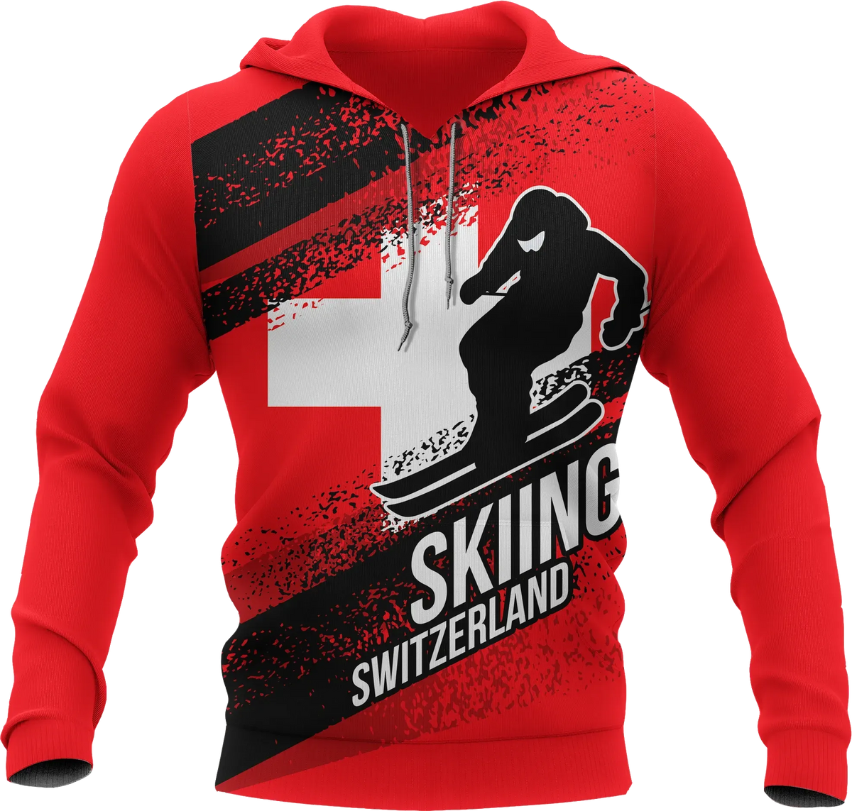 Switzerland Hoodie Switzerland Skiing RLT13 - Wonder Print Shop
