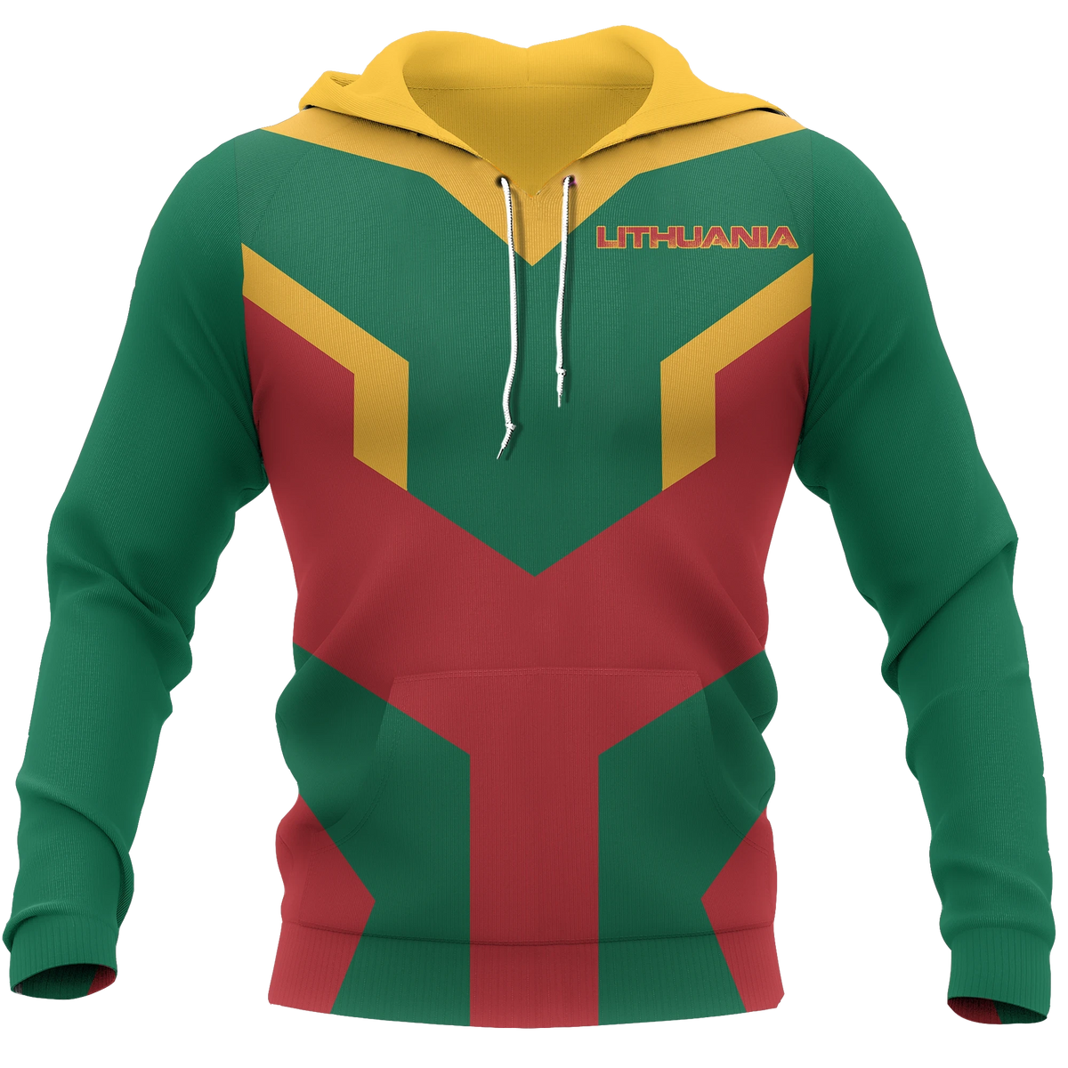 Lithuania Hoodie Plastron Style RLT6 - Wonder Print Shop