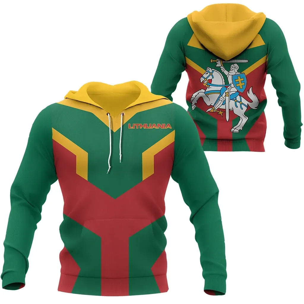 Lithuania Hoodie Plastron Style RLT6 - Wonder Print Shop