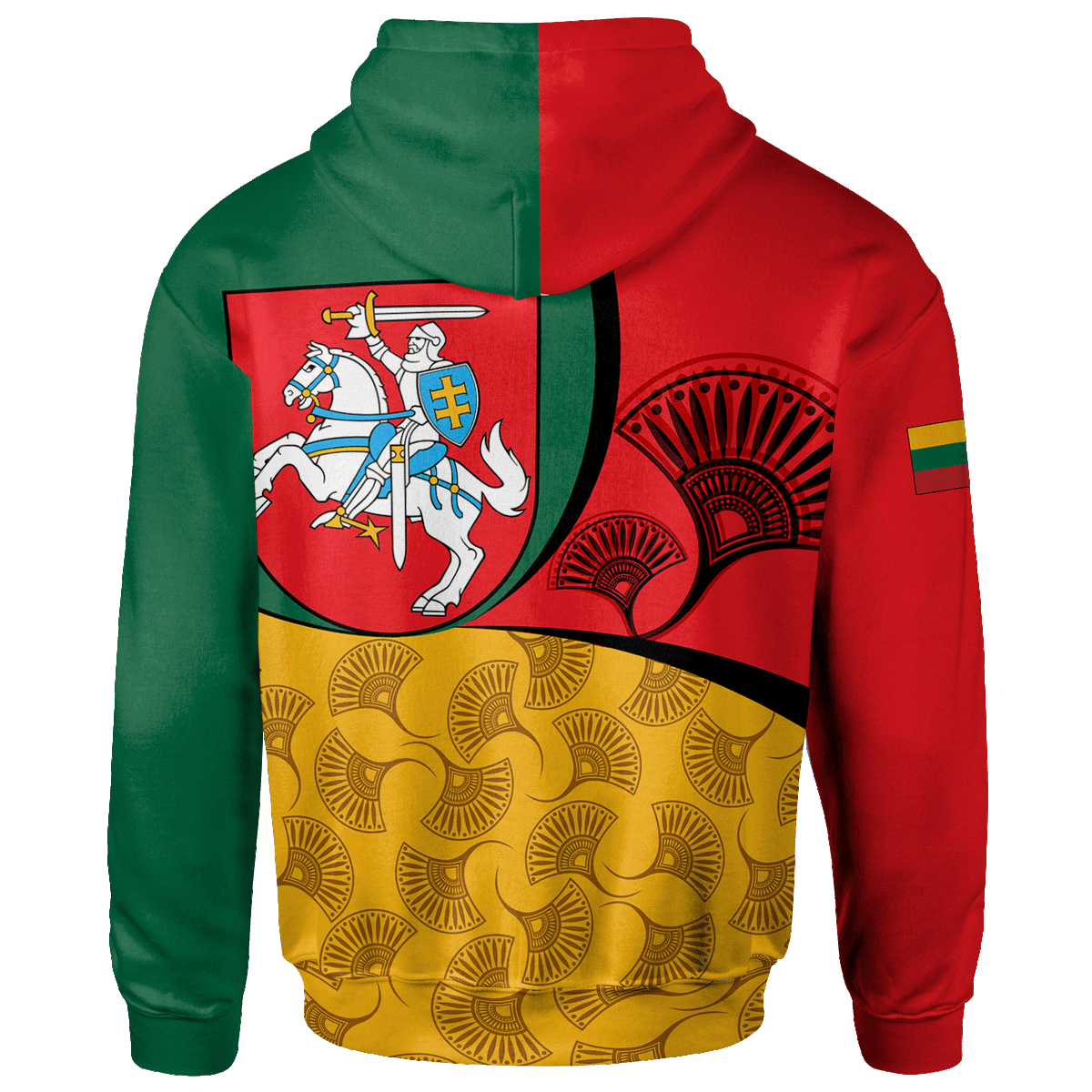 Lithuania Hoodie Flag of Lithuania RLT6 - Wonder Print Shop