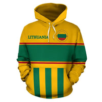 Lithuania Hoodie Vytis Flag Color Sports Style Ver.2 RLT6 - Wonder Print Shop