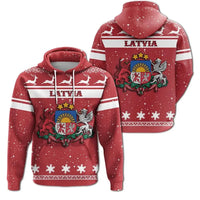 Christmas Latvia Hoodie Coat Of Arms RLT6 - Wonder Print Shop