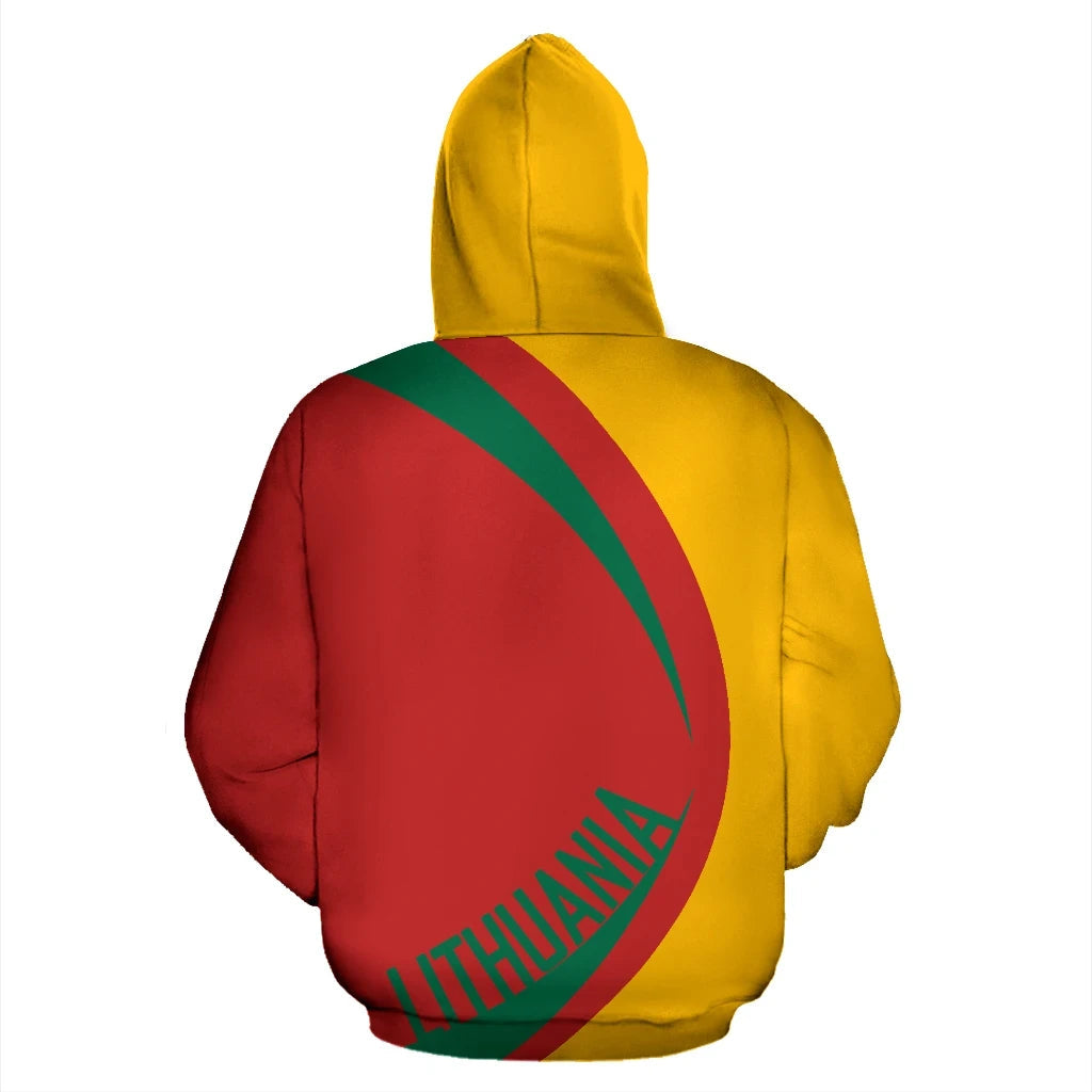 Lithuania Coat Of Arms All Over Print Hoodie RLT6 - Wonder Print Shop