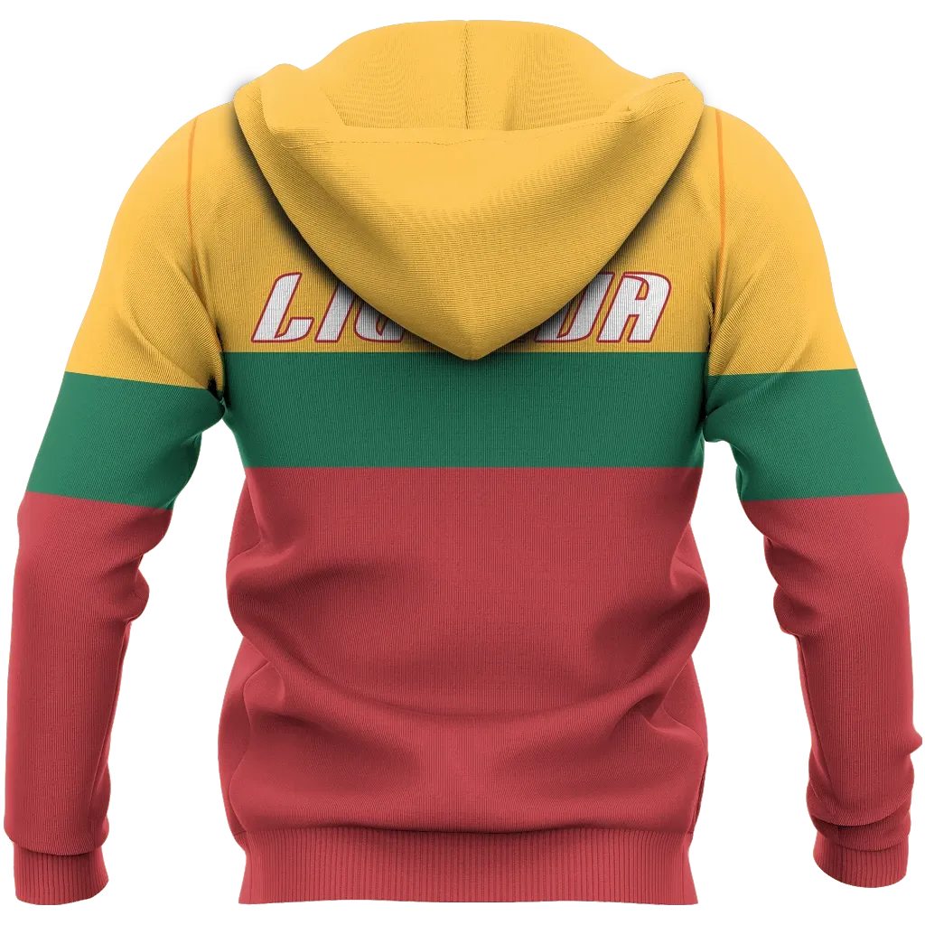 Lithuania Lietuva Superhero Hoodie RLT6 - Wonder Print Shop