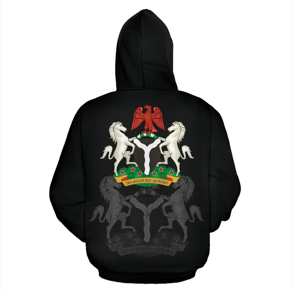 Nigeria Pullover Hoodie RLT8 - Wonder Print Shop