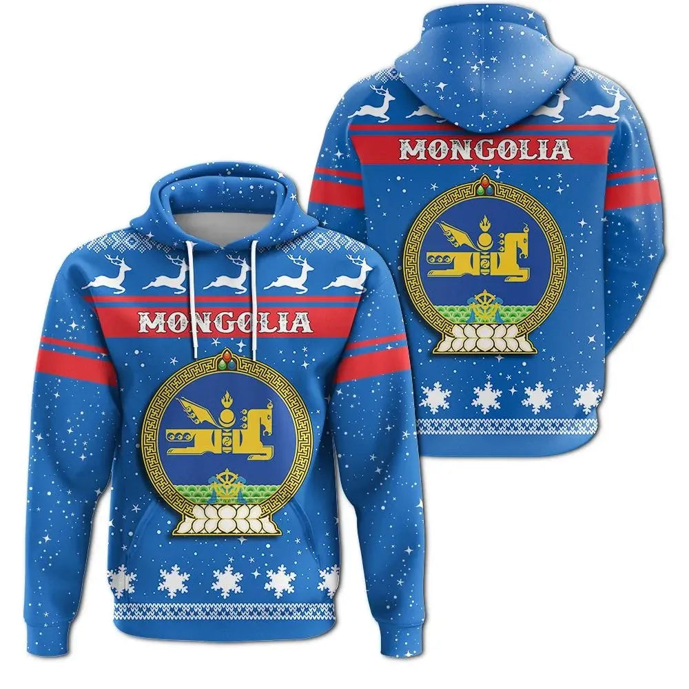 Christmas Mongolia Hoodie Coat Of Arms RLT13 - Wonder Print Shop