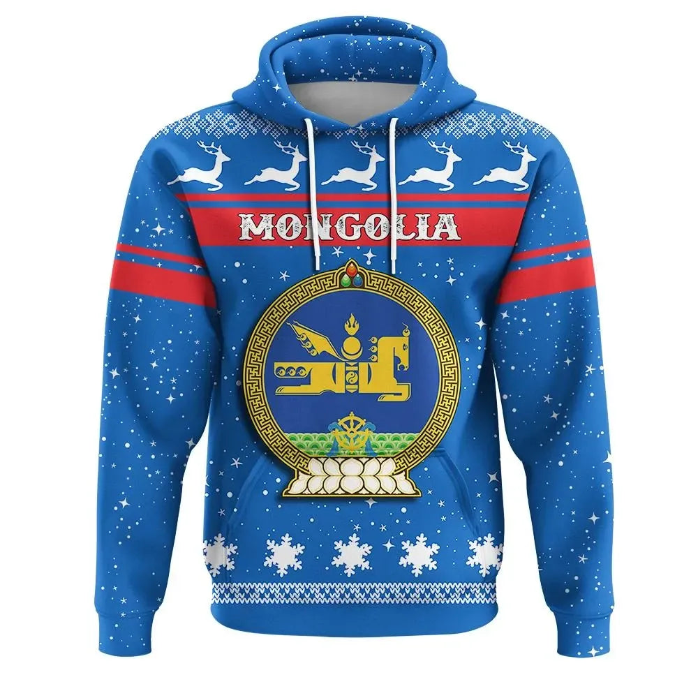Christmas Mongolia Hoodie Coat Of Arms RLT13 - Wonder Print Shop