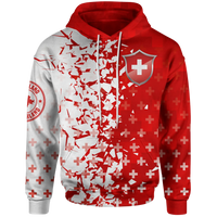 Switzerland Hoodie Swiss Shield RLT13 - Wonder Print Shop