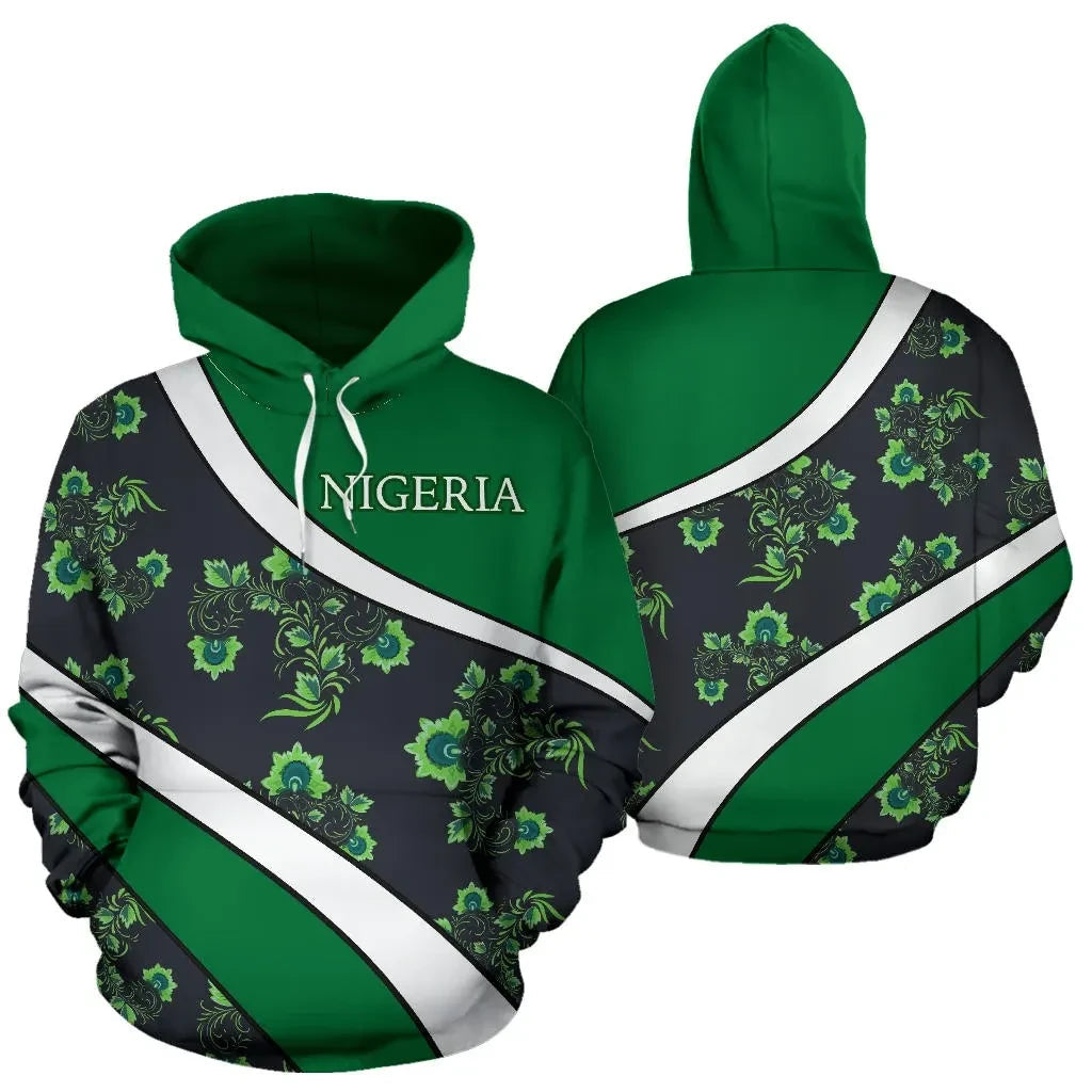 Nigeria Hoodie Coat Of Arms Sports Style RLT8 - Wonder Print Shop