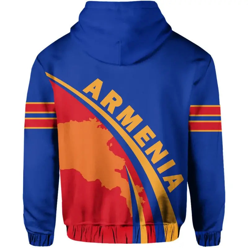 Armenia Hoodie Coat Of Arms Up Style Hoodie RLT8 - Wonder Print Shop