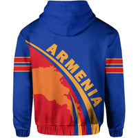 Armenia Hoodie Coat Of Arms Up Style Hoodie RLT8 - Wonder Print Shop