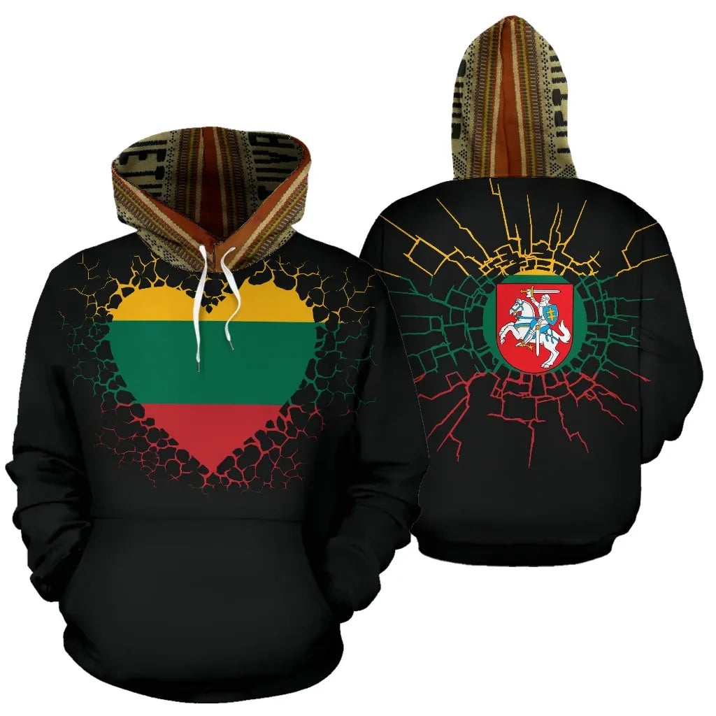 Lithuania Hoodie Lithuania Runs In My Blood RLT6 - Wonder Print Shop