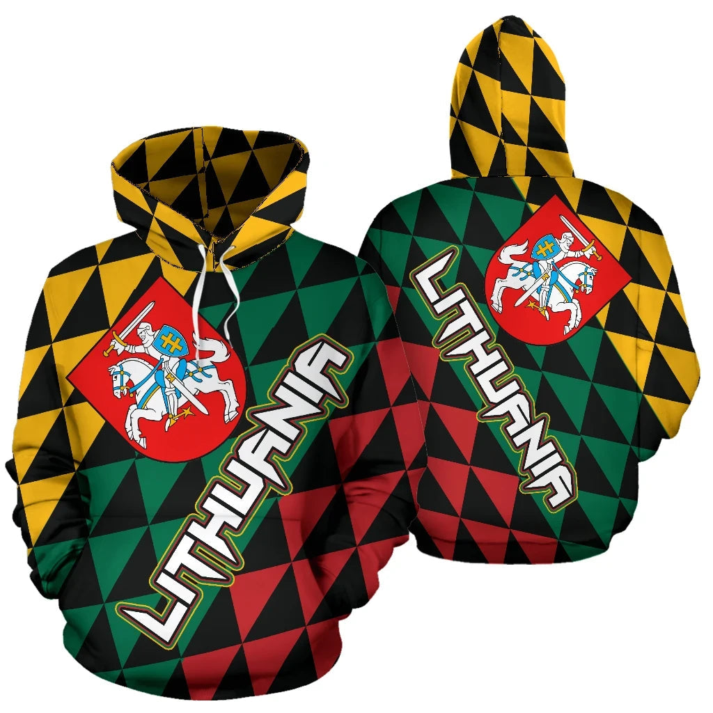 Lithuania Hoodie Coat Of Arms RLT6 - Wonder Print Shop