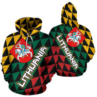 Lithuania Hoodie Coat Of Arms RLT6 - Wonder Print Shop
