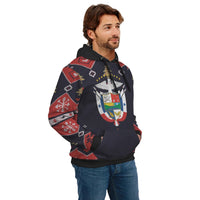 Panama Christmas Hoodie Santa Claus Ho Ho Ho RLT13 - Wonder Print Shop