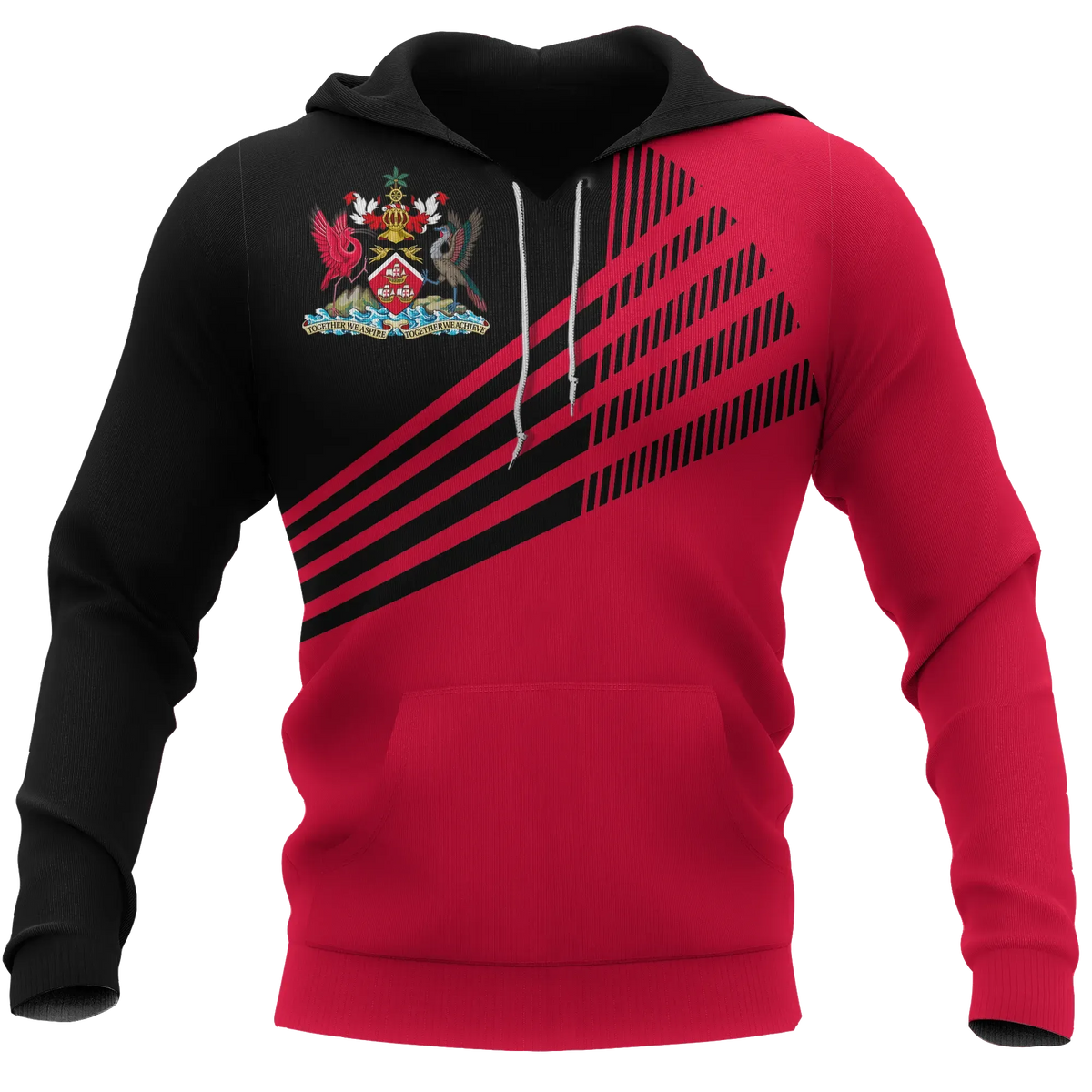 Trinidad and Tobago Hoodie Laser Style RLT6 - Wonder Print Shop