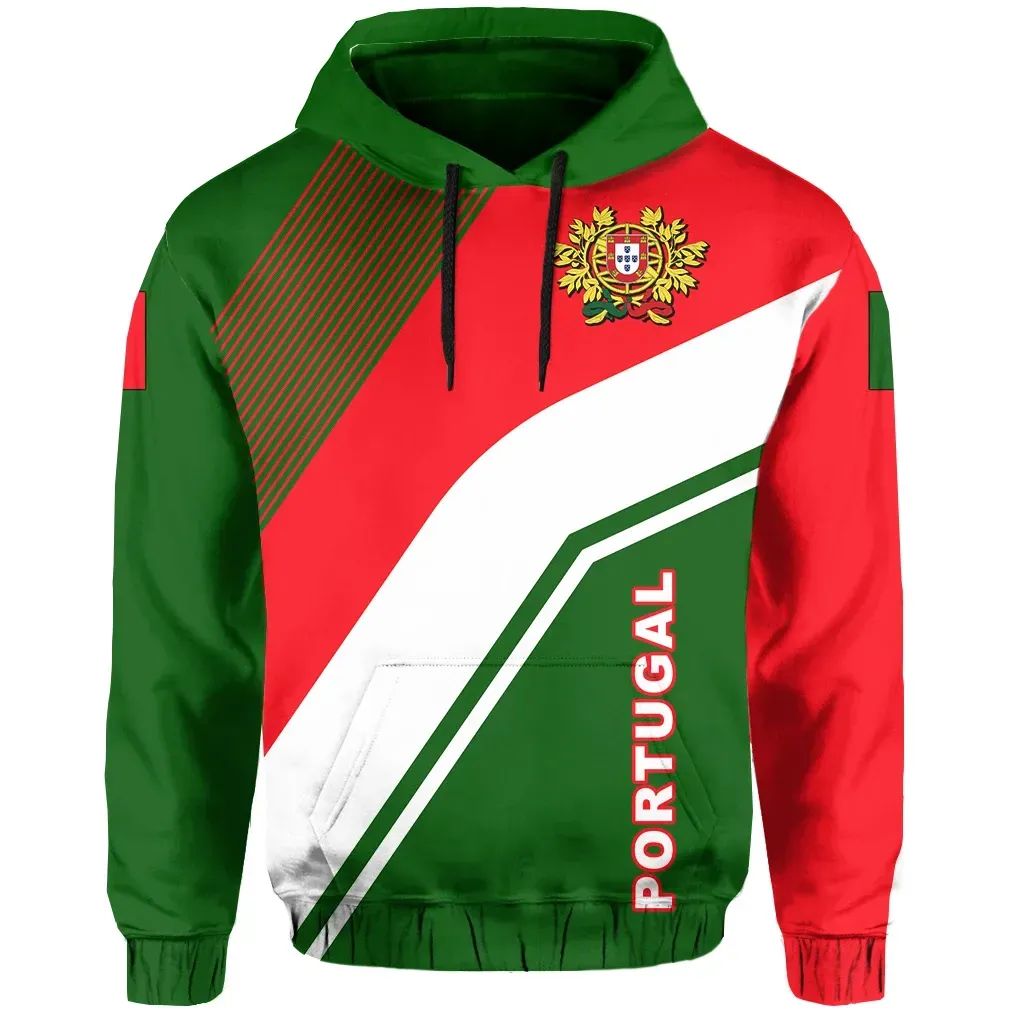 Portugal Flag Hoodie Rambo Style RLT7 - Wonder Print Shop
