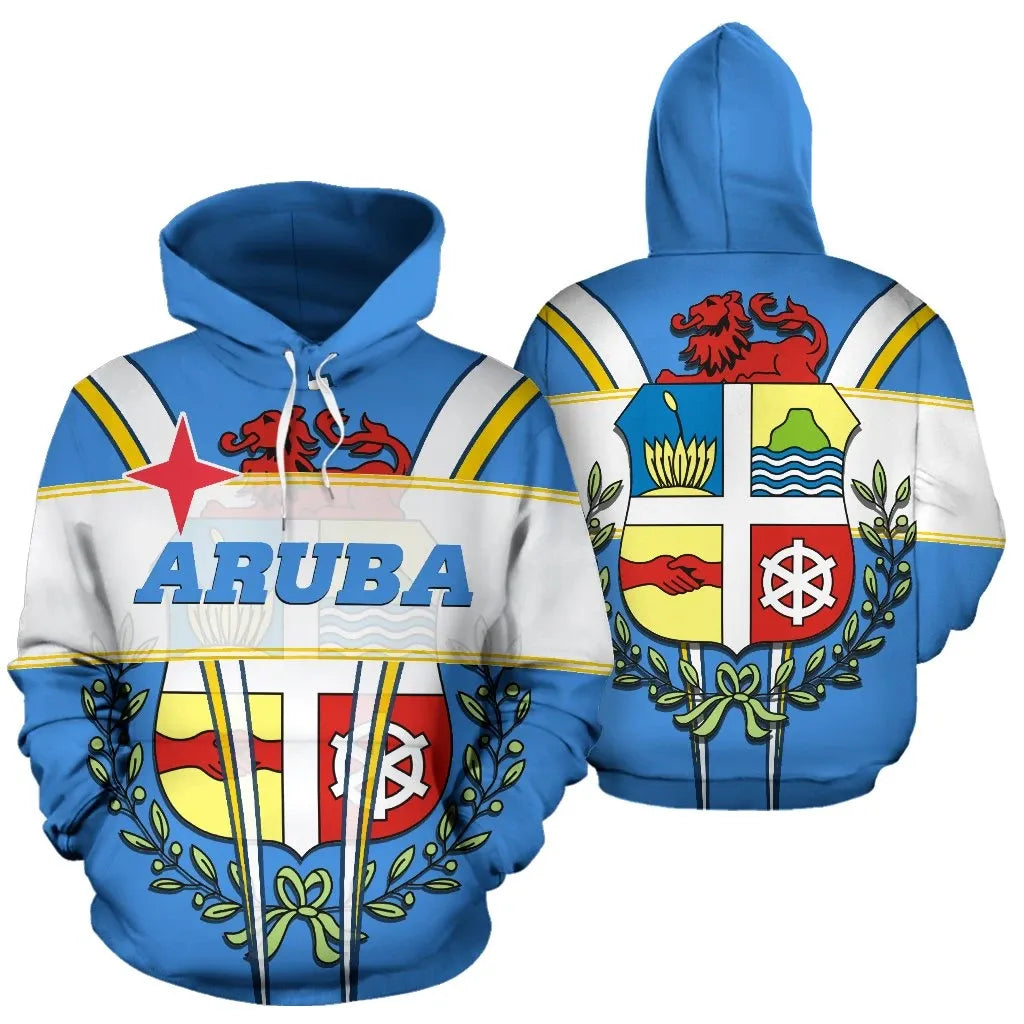 Aruba Hoodie Aruba Divi Tree RLT7 - Wonder Print Shop
