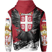 Serbia Hoodie Serbian Eagle Tattoo RLT7 - Wonder Print Shop