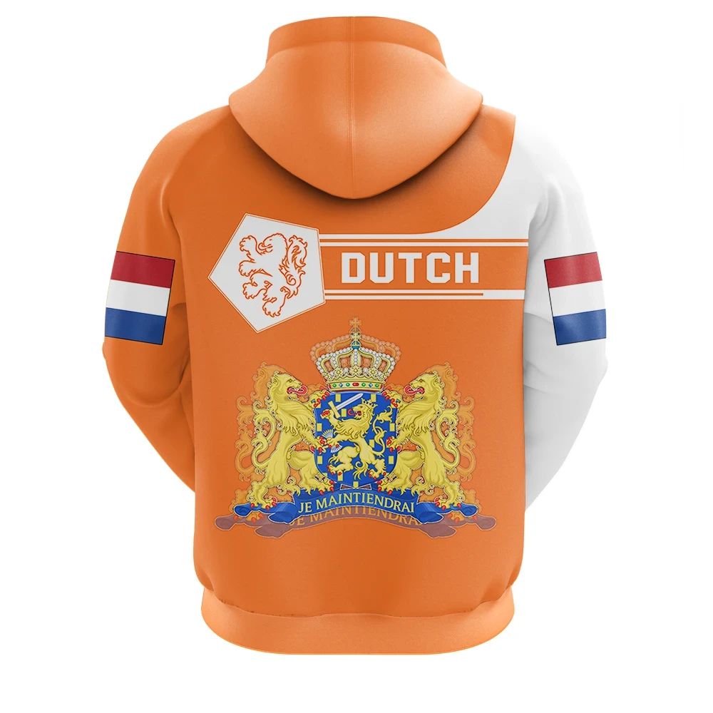 Netherlands Hoodie Coat Of Arms Simple Style RLT7 - Wonder Print Shop