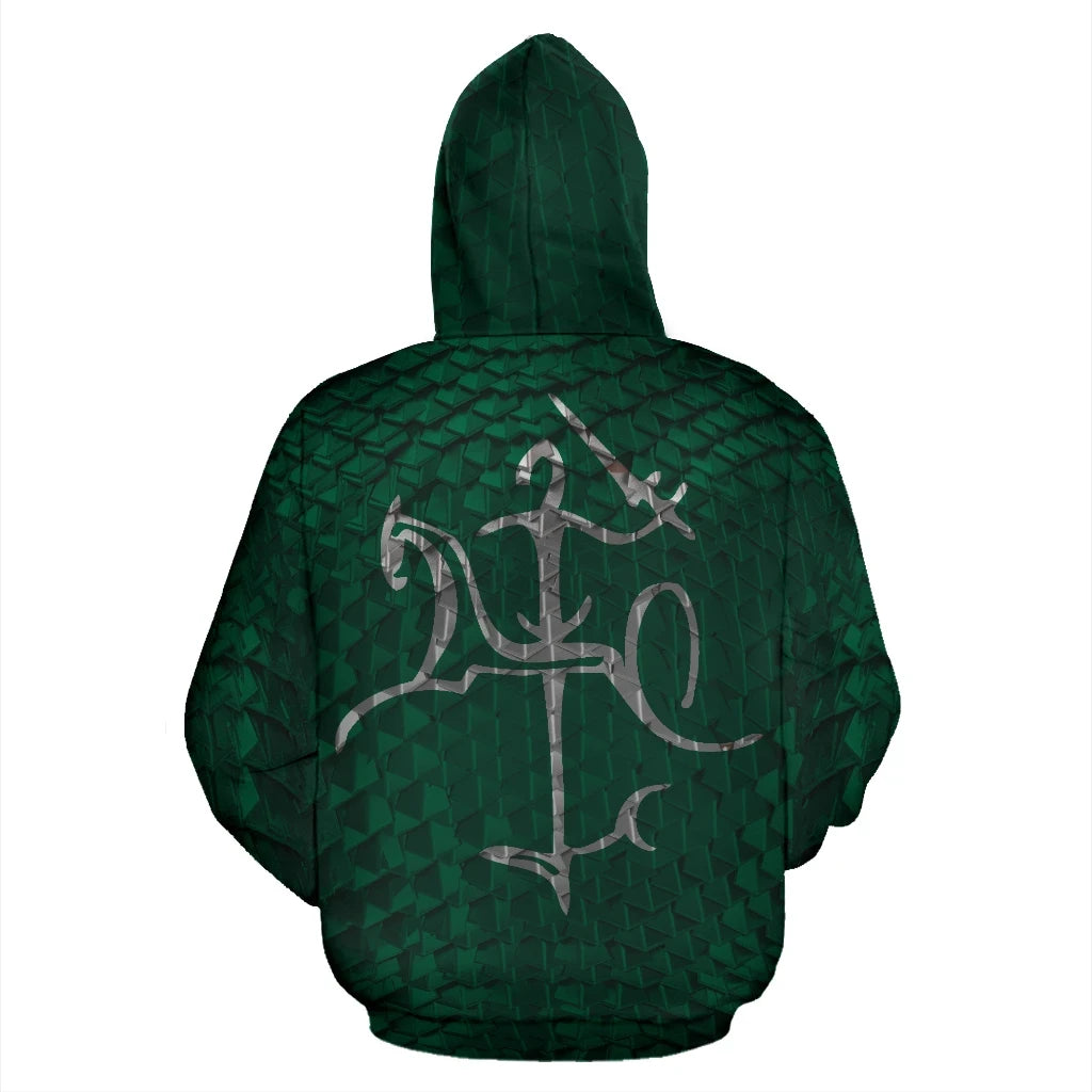 Lithuania Green Armor Hoodie RLT6 - Wonder Print Shop