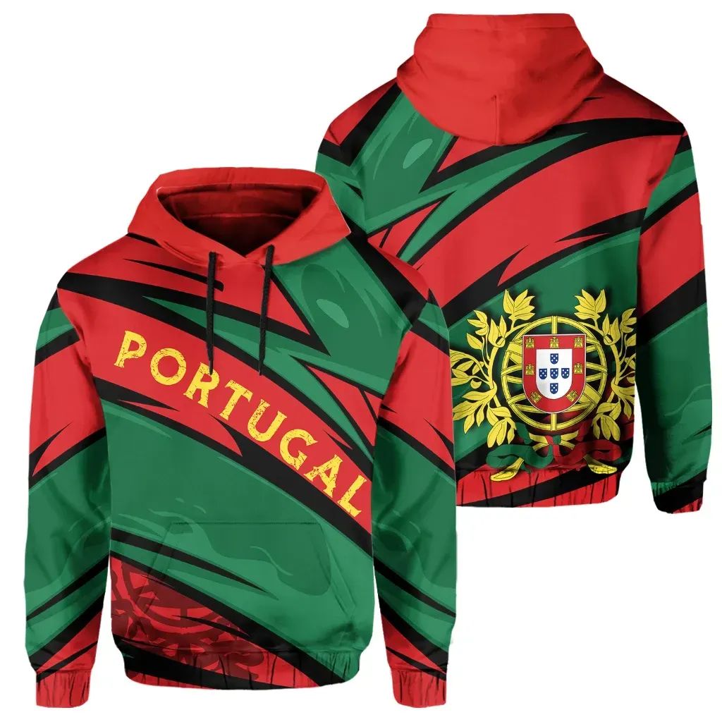 Portugal Hoodie Coat Of Arms Lode Style RLT7 - Wonder Print Shop