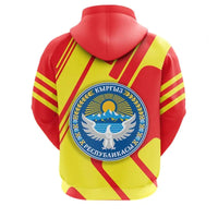 Kyrgyzstan Hoodie Coat Of Arms Rockie RLT8 - Wonder Print Shop