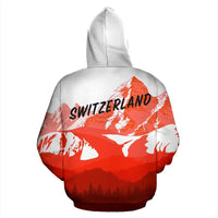 Switzerland Hoodie Swiss Alps RLT13 - Wonder Print Shop