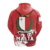 Malta Hoodie Coat Of Arms Spaint Style RLT12 - Wonder Print Shop
