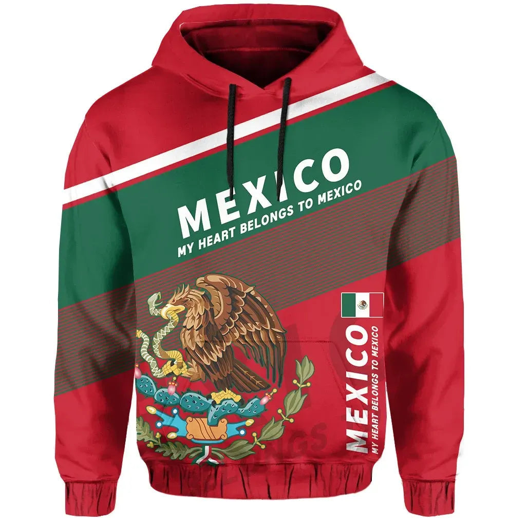 Mexico Flag Motto Hoodie Limited Style J2 RLT13 - Wonder Print Shop