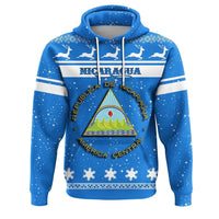Christmas Nicaragua Hoodie Coat Of Arms RLT8 - Wonder Print Shop