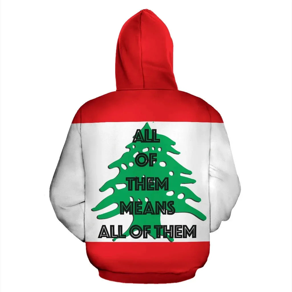 Lebanon All of Them Hoodie RLT6 - Wonder Print Shop