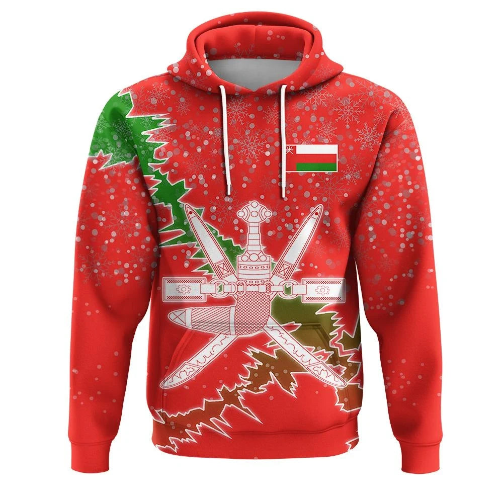 Christmas Oman Hoodie Coat Of Arms X Style RLT13 - Wonder Print Shop