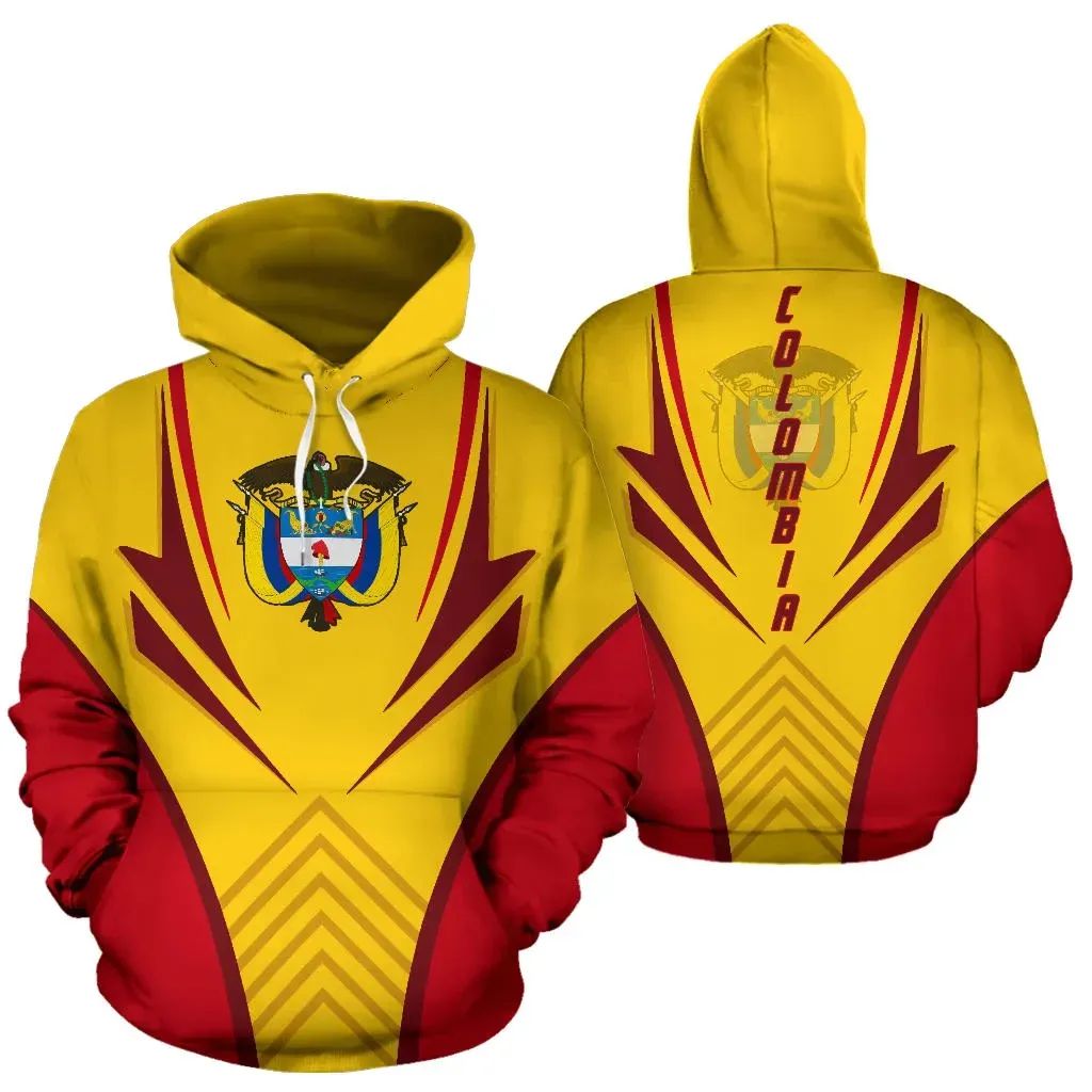 Colombia Hoodie Coat Of Arms RLT7 - Wonder Print Shop