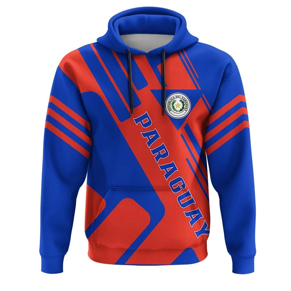 Paraguay Hoodie Coat Of Arms Rockie RLT7 - Wonder Print Shop